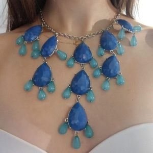 Chunky blue necklace